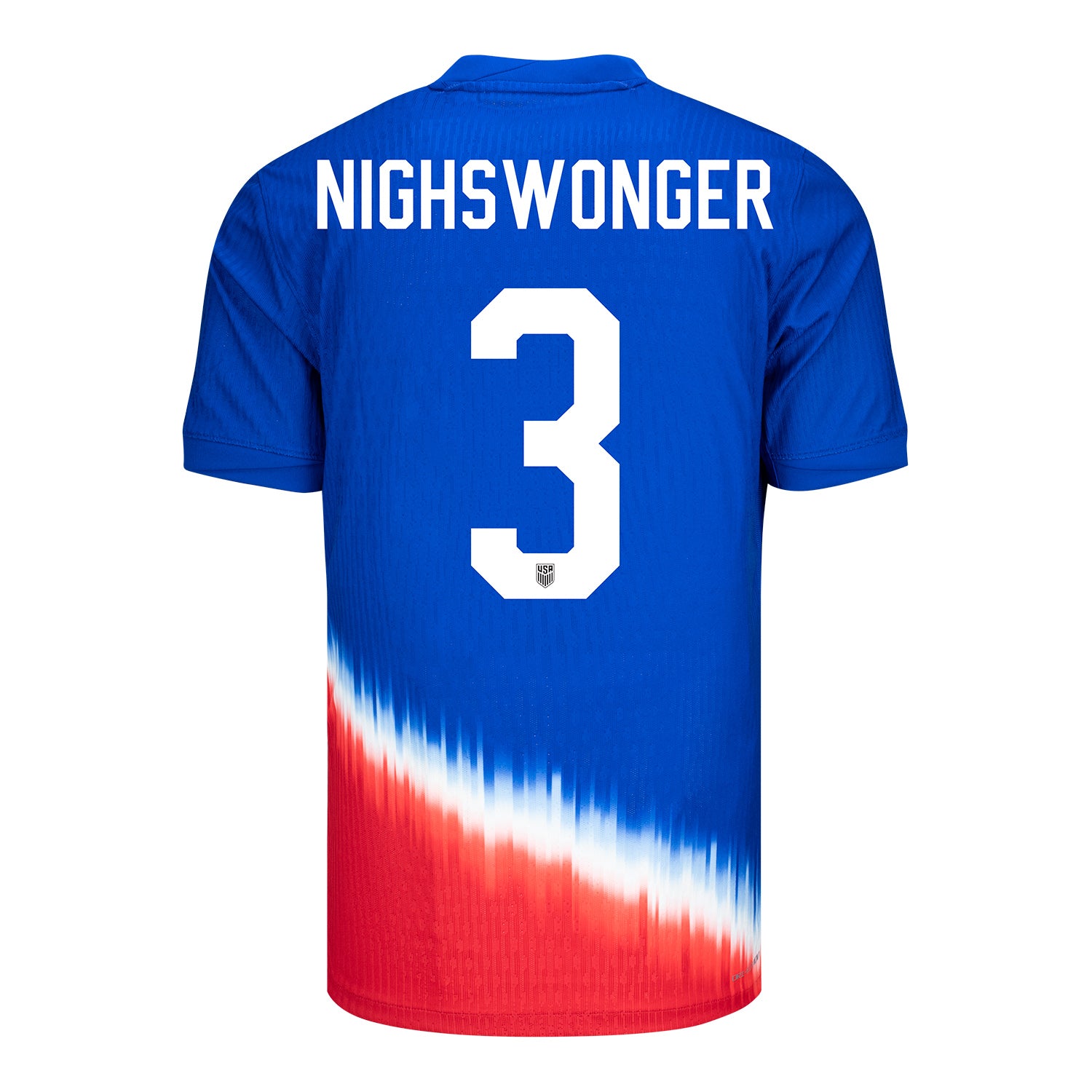 Men's Nike USWNT 2024 Personalized American Icon Away Match Jersey - Back View