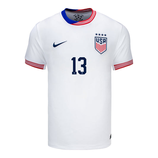 Men's Nike USWNT 2024 American Classic Home Morgan 13 Stadium Jersey - Front View