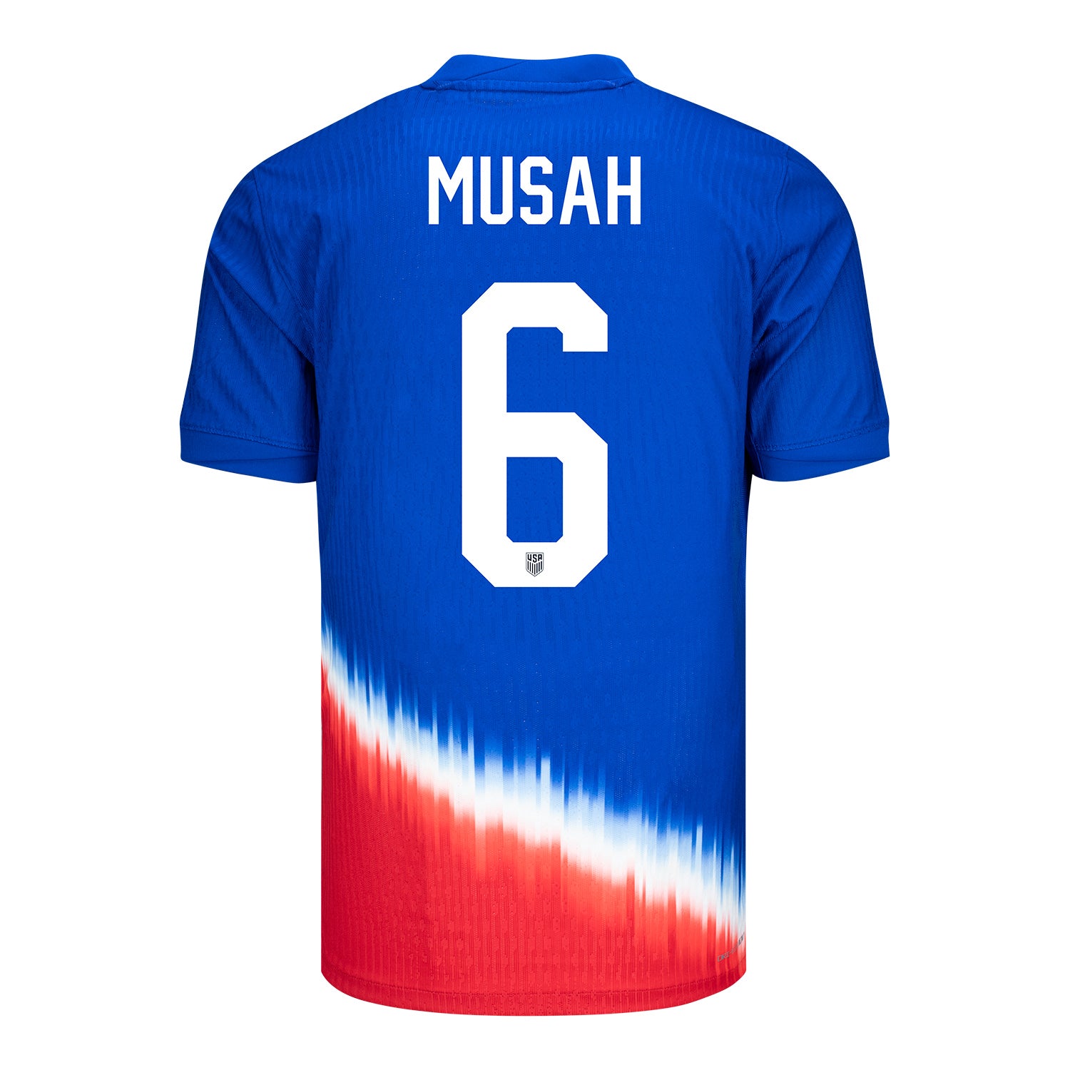 Men's Nike USMNT 2024 Personalized American Icon Away Match Jersey - Back View