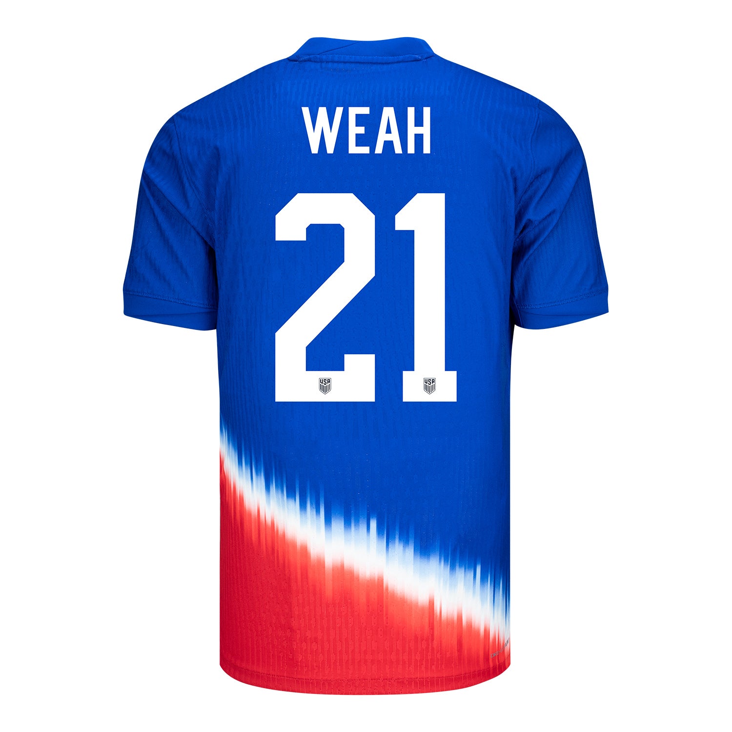 Men's Nike USMNT 2024 Personalized American Icon Away Match Jersey - Back View