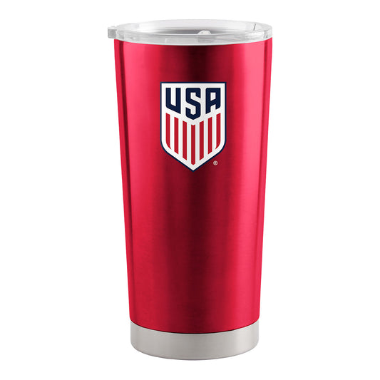 Logo USMNT 20 oz. Stainless Red Tumbler - Front View