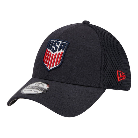 Adult New Era USMNT 39Thirty Navy Hat - Side View