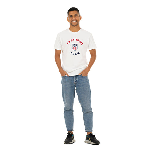 U.S. CP National Team White Tee - Front View